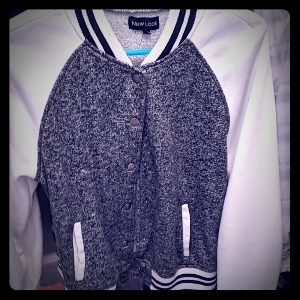 black and white coat